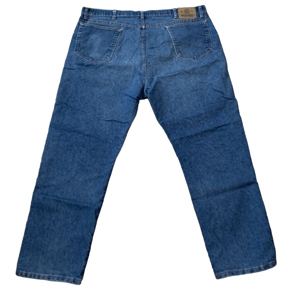 Wrangler Mens Authentic Jeans Sz 42X30 Premium Quality Denim Loose Straight Leg - Picture 2 of 11